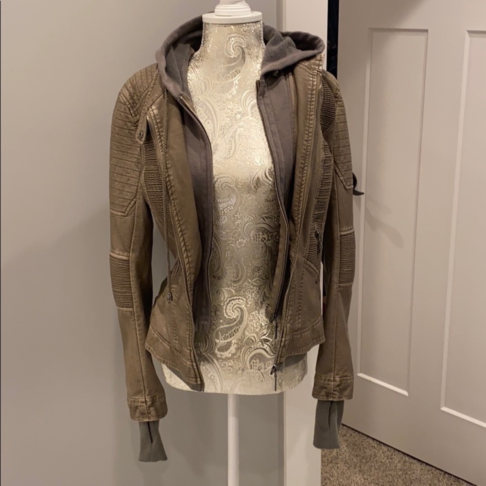 Faux leather jacket